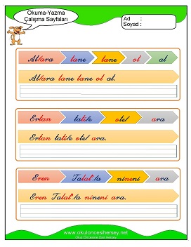 r sesi Grubu Çalışma Sayfaları